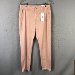 AG Pants Womens 28 Pink Elden Tapered Trouser Stretch Chino Slim Twill Casual